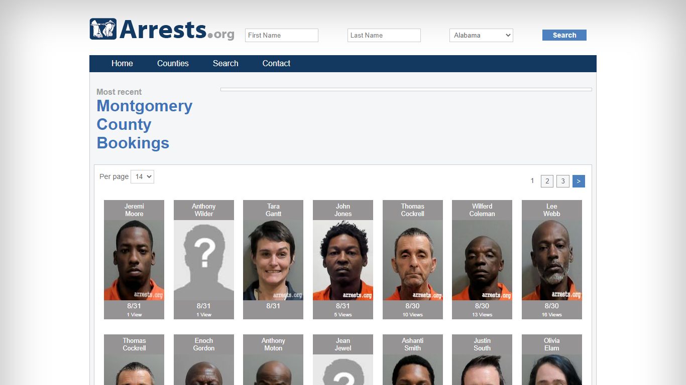 Montgomery County Arrests and Inmate Search